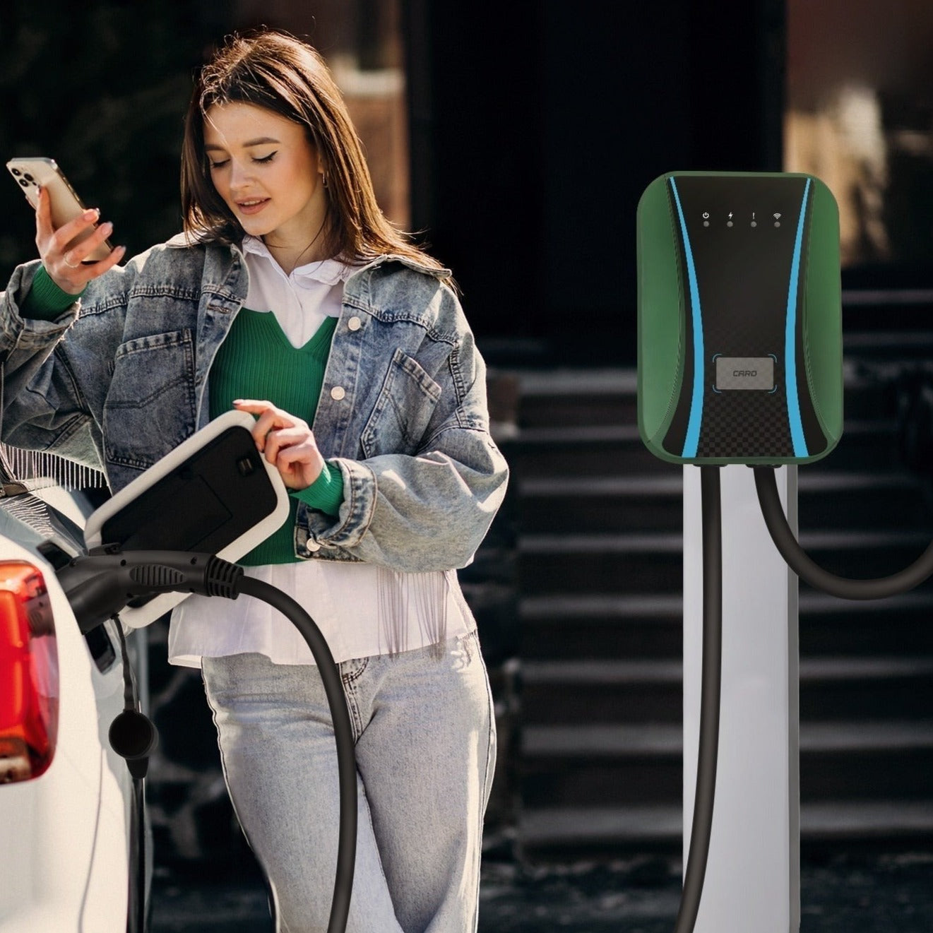 EV Charger with Extension Cable - ZestyEV